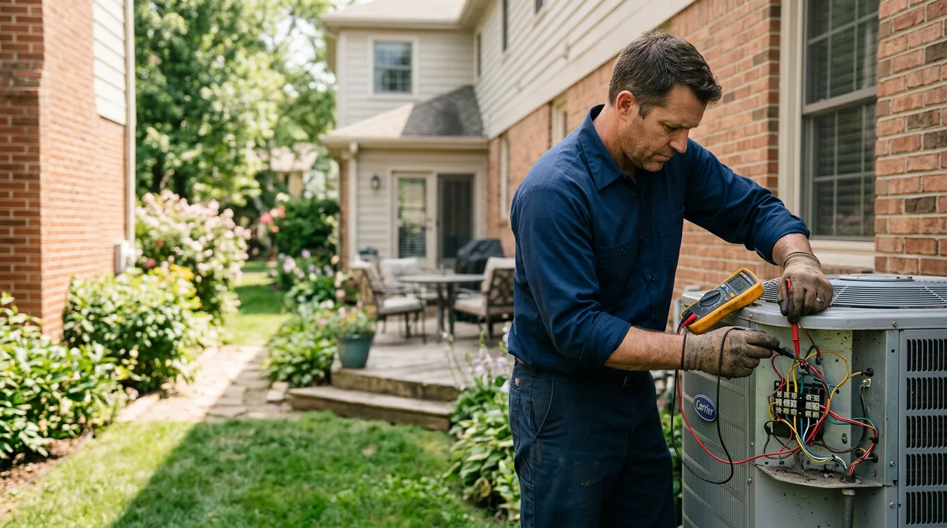 HVAC technician working near Auburndale, WI
